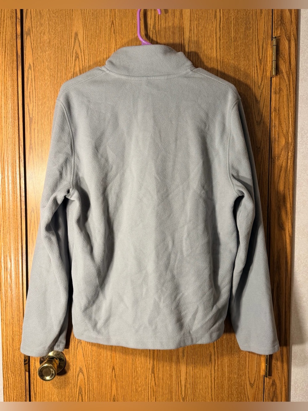 Brooks Brothers Light Gray Quarter-Zip Fleece Sweater - Picture 6 of 6